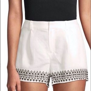 NWOT Parker Linen Embroidered Shorts